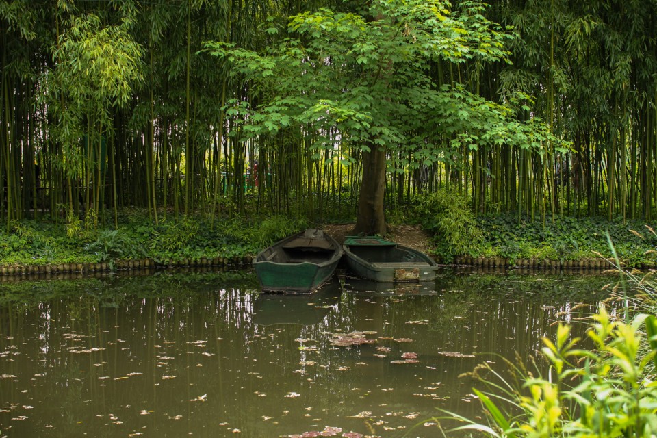Boats in Monet's Garden, Giverny Boats in Monet's Garden, Giverny