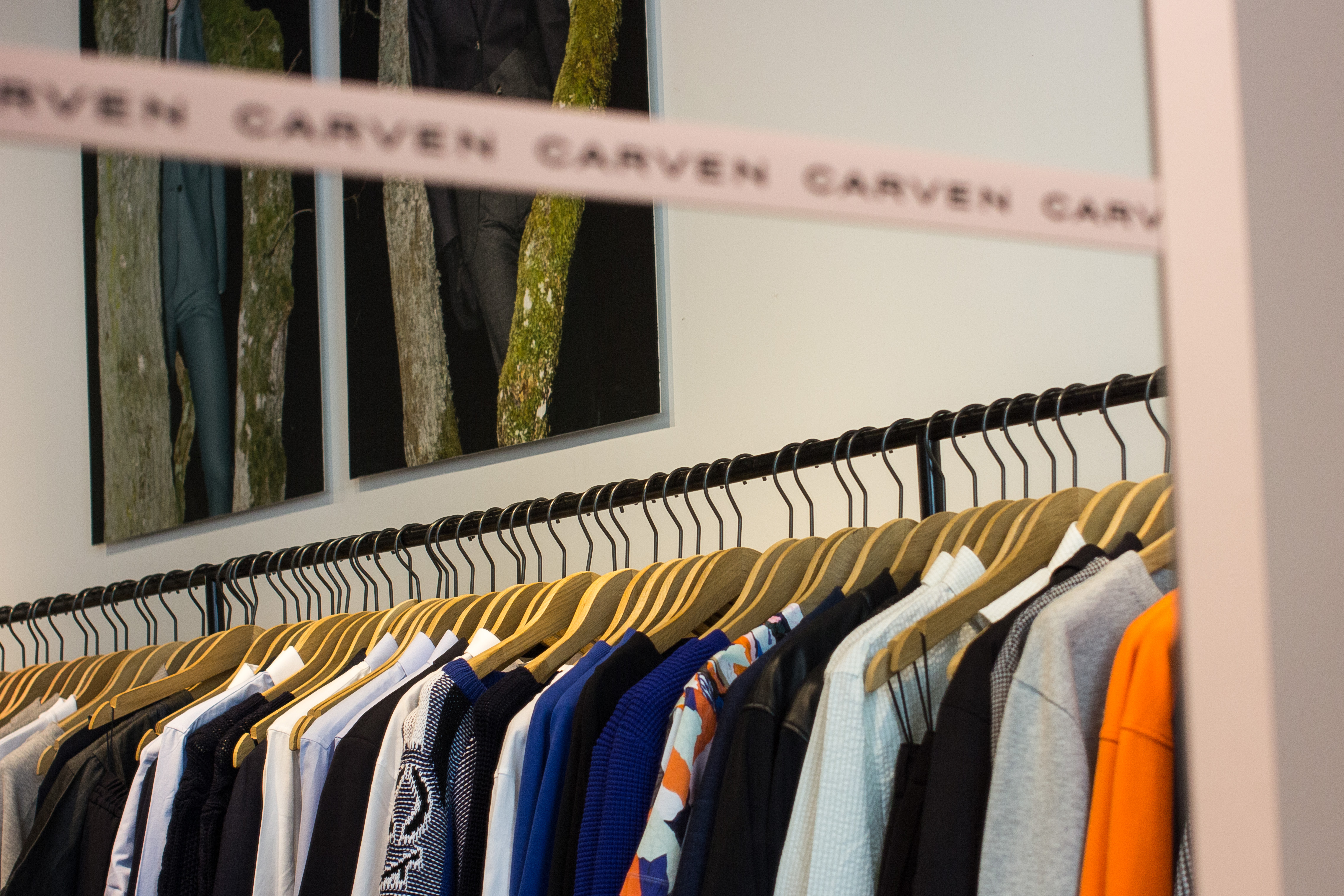 Carven clothes rack