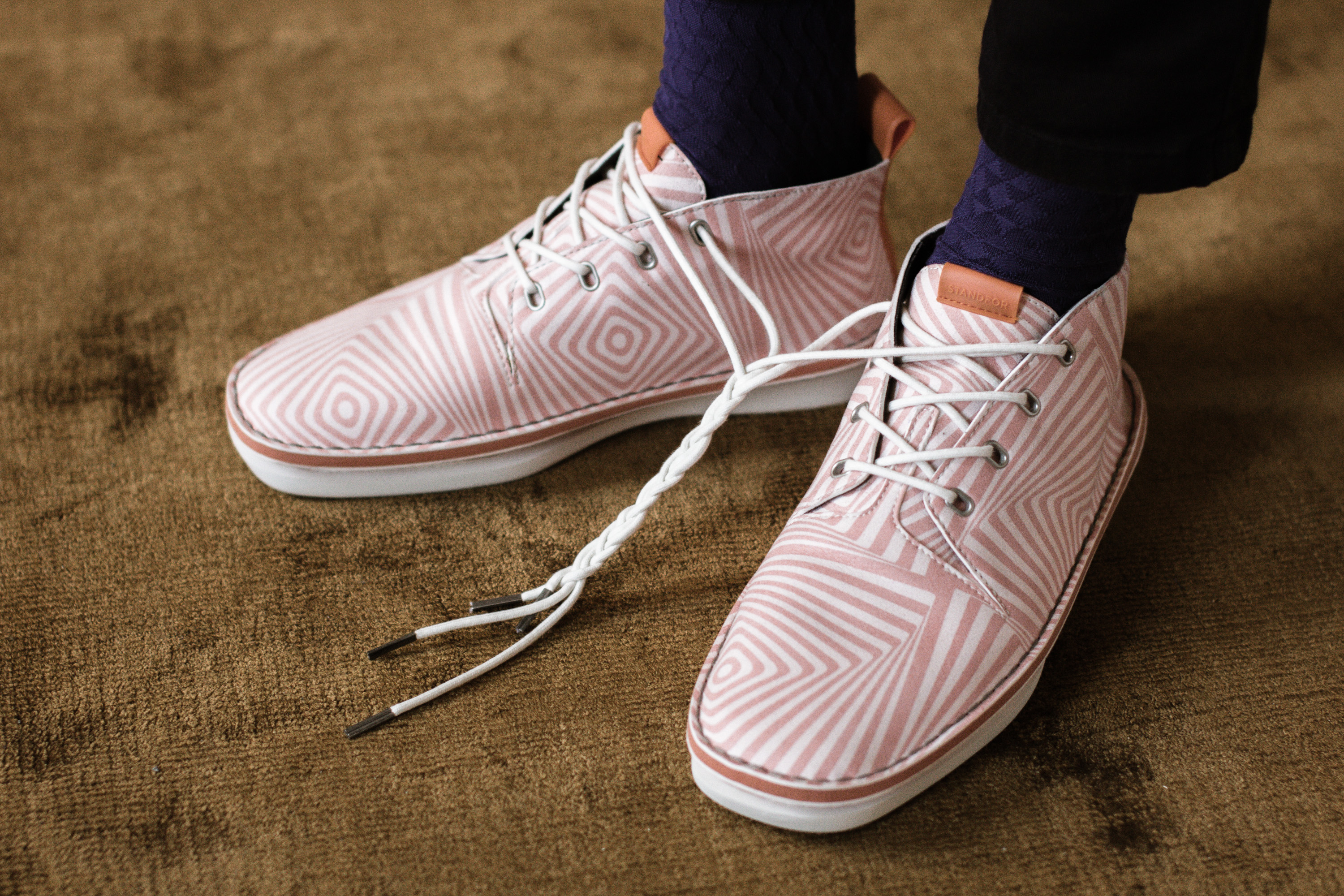 Standfor "Illusion" Orange Ankle Boots Standfor "Illusion" Orange Ankle Boots